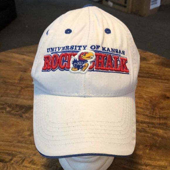 Kansas Jayhawks Hat Rock Chalk One Size - Picture 1 of 11